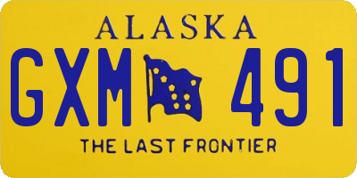 AK license plate GXM491