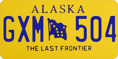 AK license plate GXM504