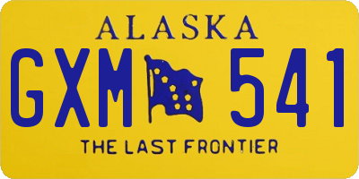 AK license plate GXM541