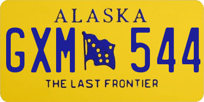 AK license plate GXM544