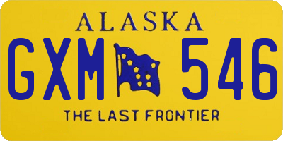 AK license plate GXM546