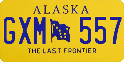 AK license plate GXM557