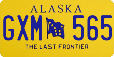 AK license plate GXM565