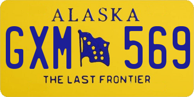 AK license plate GXM569