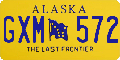 AK license plate GXM572