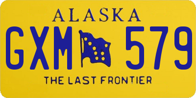 AK license plate GXM579