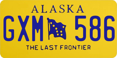 AK license plate GXM586