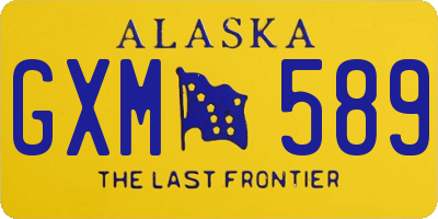 AK license plate GXM589