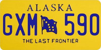 AK license plate GXM590