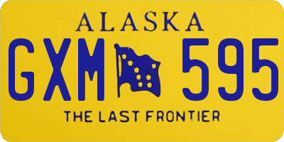 AK license plate GXM595