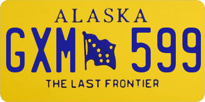 AK license plate GXM599