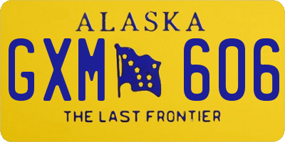 AK license plate GXM606