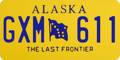 AK license plate GXM611