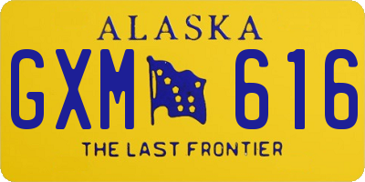 AK license plate GXM616