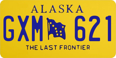 AK license plate GXM621