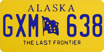 AK license plate GXM638