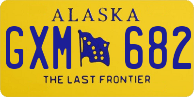 AK license plate GXM682