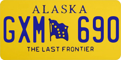 AK license plate GXM690