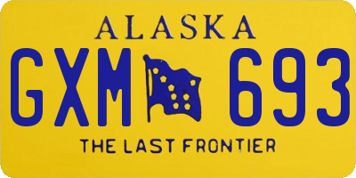 AK license plate GXM693