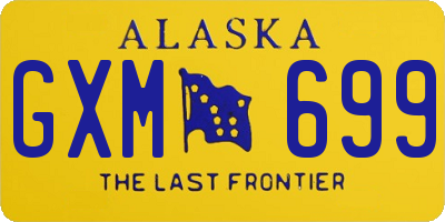 AK license plate GXM699