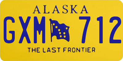 AK license plate GXM712