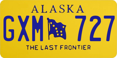 AK license plate GXM727