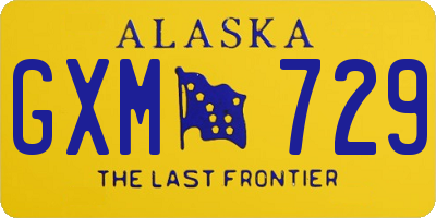 AK license plate GXM729