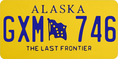 AK license plate GXM746
