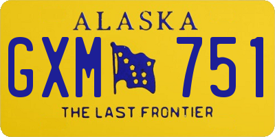 AK license plate GXM751
