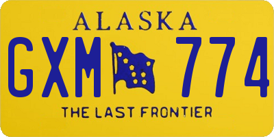 AK license plate GXM774