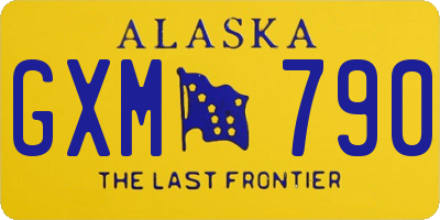 AK license plate GXM790