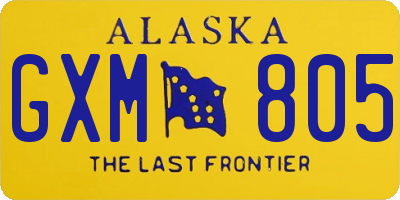 AK license plate GXM805