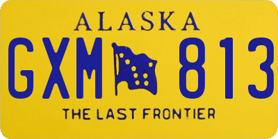 AK license plate GXM813