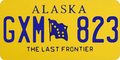 AK license plate GXM823