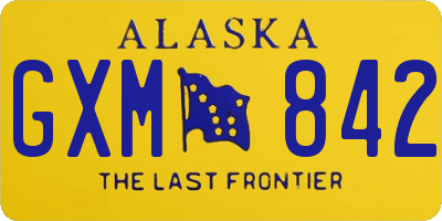 AK license plate GXM842
