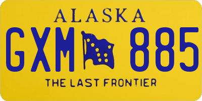 AK license plate GXM885