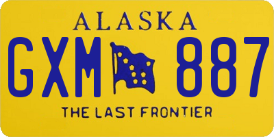 AK license plate GXM887