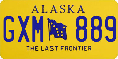 AK license plate GXM889