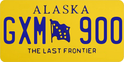 AK license plate GXM900