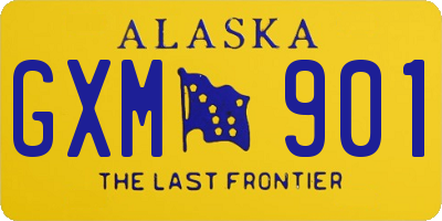 AK license plate GXM901