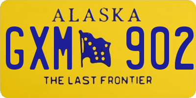 AK license plate GXM902
