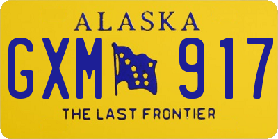 AK license plate GXM917