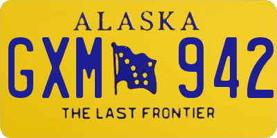 AK license plate GXM942