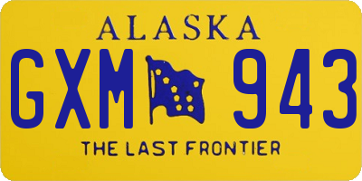 AK license plate GXM943