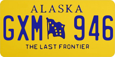 AK license plate GXM946