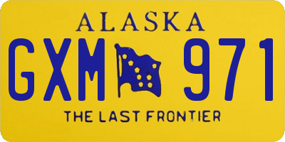 AK license plate GXM971