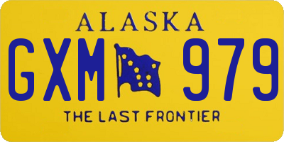 AK license plate GXM979