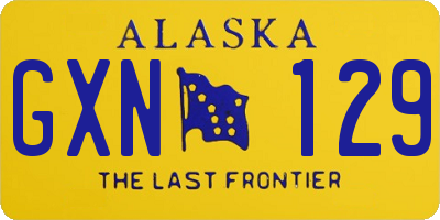 AK license plate GXN129