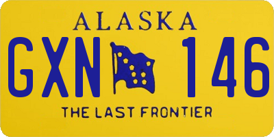 AK license plate GXN146