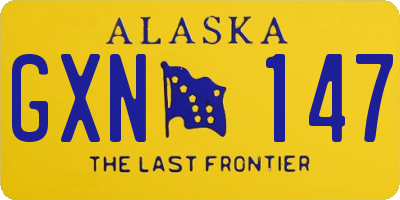 AK license plate GXN147